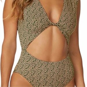 Radio Fiji Leopard Print One-Piece Swimsuit – Size Medium